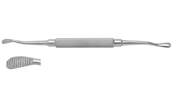 Bone File No.12A Double Ended, 7” (17.8cm), Cross Serrations