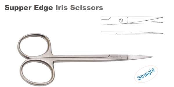 Super Edge Iris Scissor Straight 11.5cm