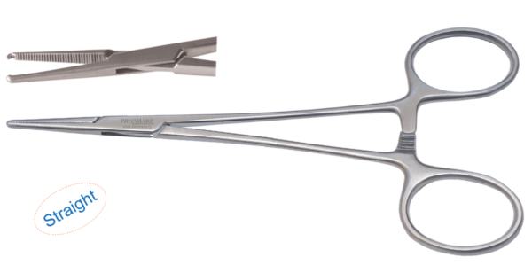 Kocher Forceps 1X2 Teeth 14cm STR